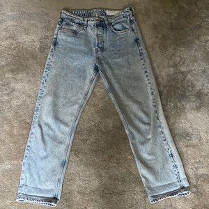 Rag & Bone Maya High Rise Ankle Slim Acid Wash Jeans, 26